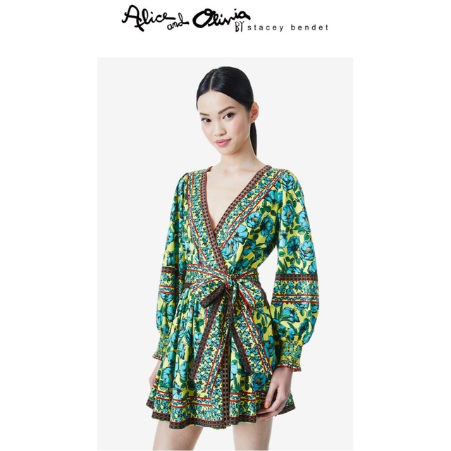 ブランド Alice+Olivia - ️ ★Alice olive 22新作新品 ボヘミアン ワンピース オシャレの通販 by 服が正規品