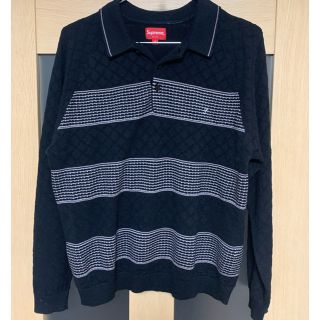 シュプリーム(Supreme)のsupreme stripe knit polo(ポロシャツ)