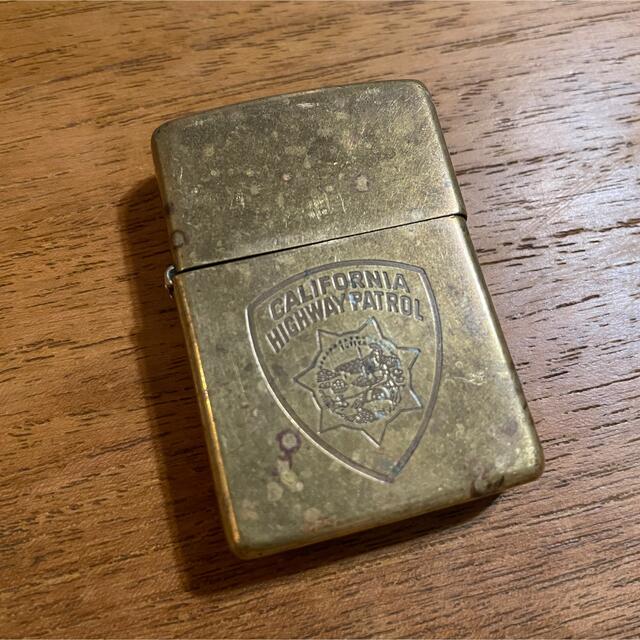 ZIPPO(ジッポー)の1994 ソリッドブラス CALIFORNIA HIGHWAY PATROL メンズのファッション小物(タバコグッズ)の商品写真