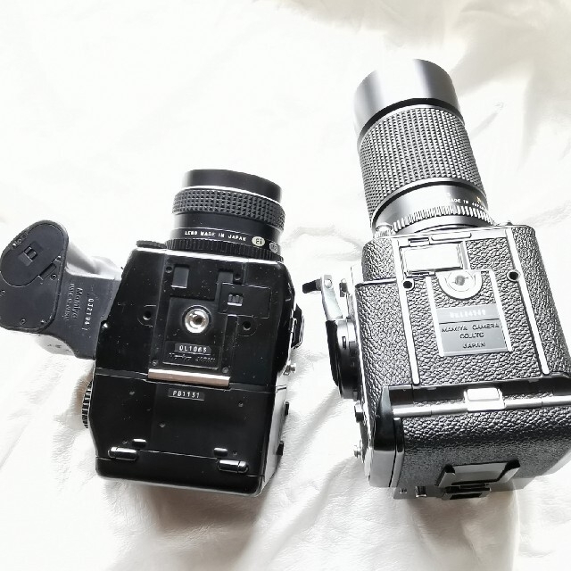 USTMamiya(マミヤ)のマミヤのカメラ2台、レンズ2本　ジャンク スマホ/家電/カメラのカメラ(フィルムカメラ)の商品写真