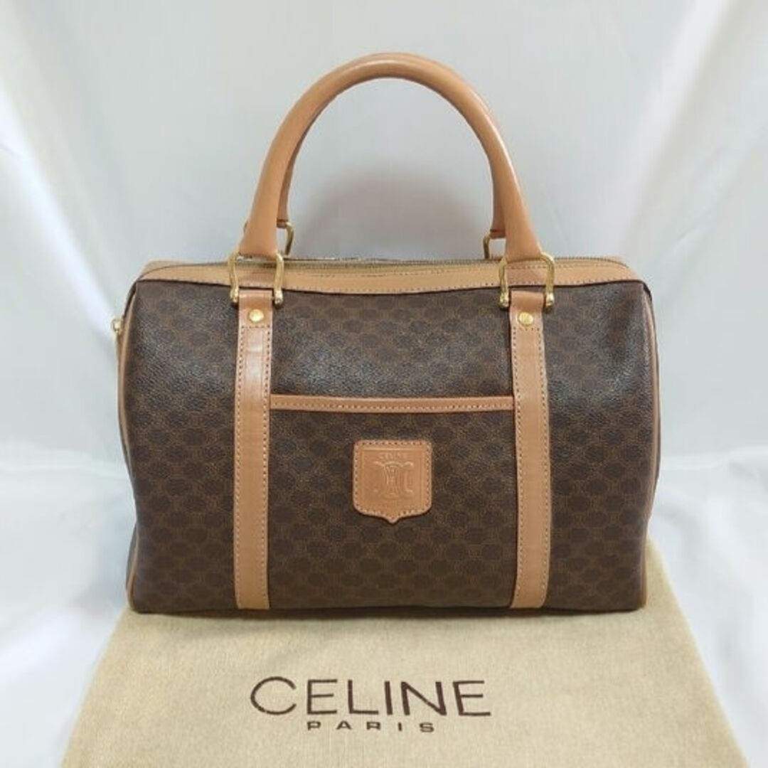 美品 CELINE マカダム柄 ハンドバッグ レディース バッグ