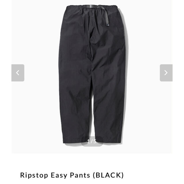 パンツennoy Ripstop Easy Pants (Black)  Lサイズ