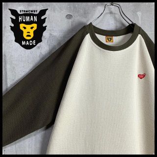 ヒューマンメイド(HUMAN MADE)の【希少サイズ】美品 ヒューマンメイド HUMAN MADE カットソー サーマル(Tシャツ/カットソー(七分/長袖))