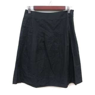 アンタイトル(UNTITLED)のアンタイトル フレアスカート ミモレ ロング 2 黒 ブラック /YI(ひざ丈スカート)