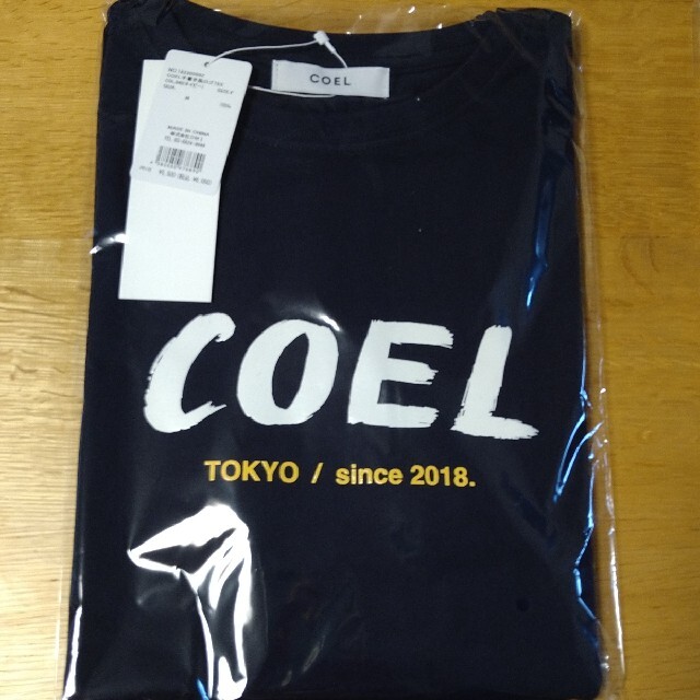 (新品)COEL ✕ヨンア　手書き風ロゴTシャツ ネイビー　フリーサイズ　コエル 7