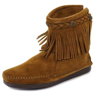 ミネトンカ(Minnetonka)のフリンジブーツ MINNETONKA ミネトンカ 293 ブラウン 22cm(スリッポン/モカシン)