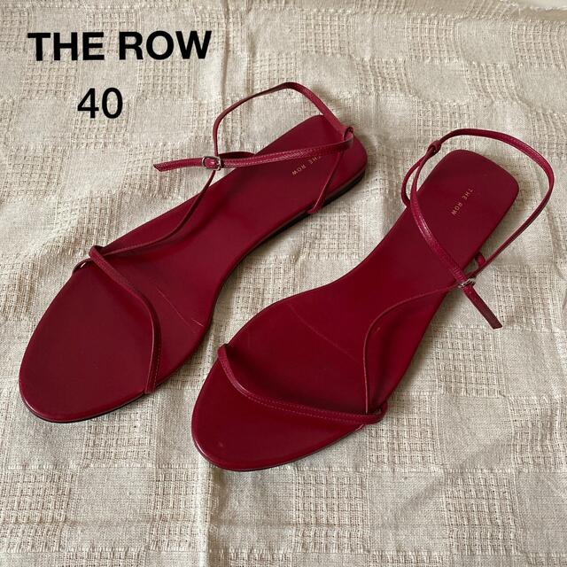 希少 黒入荷! THE ROW Bare Flat Sandal レザーサンダル サイズ