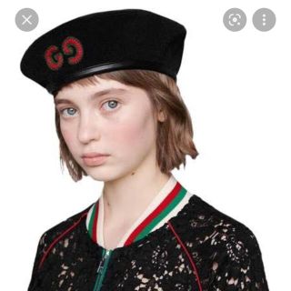 Gucci ベレー帽 ラメGG ホワイト XLサイズ 59 interaction.tw