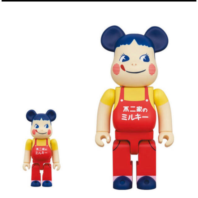 BE@RBRICK ホーロー看板 ペコちゃん 100％ & 400％