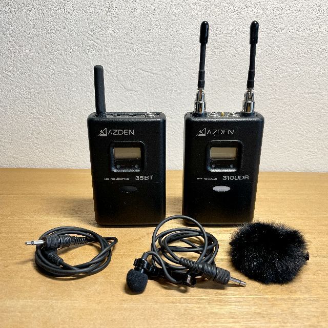 AZDEN ワイヤレスマイク 310BT 送信機&受信機 セット