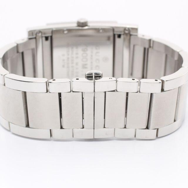 Gucci(グッチ)のメンズ 腕時計 クオーツ SS シルバー ブラックギョーシェ文字盤 不動品 メンズの時計(腕時計(デジタル))の商品写真