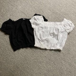 エイチアンドエム(H&M)のH&M トップ2枚(シャツ/ブラウス(半袖/袖なし))