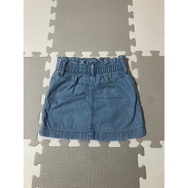 GAP Kids(ギャップキッズ)のGAPデニムスカート　100サイズ キッズ/ベビー/マタニティのキッズ服女の子用(90cm~)(スカート)の商品写真