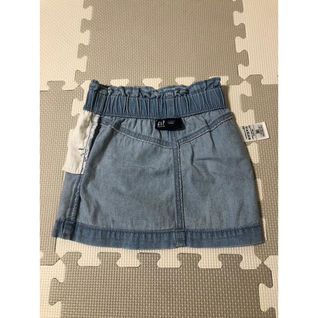 GAP Kids(ギャップキッズ)のGAPデニムスカート　100サイズ キッズ/ベビー/マタニティのキッズ服女の子用(90cm~)(スカート)の商品写真