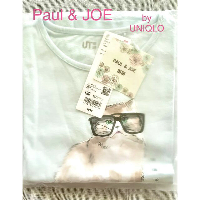 UNIQLO(ユニクロ)の【未使用】Paul & JOE  キッズ 半袖Tシャツ 130cm キッズ/ベビー/マタニティのキッズ服女の子用(90cm~)(Tシャツ/カットソー)の商品写真