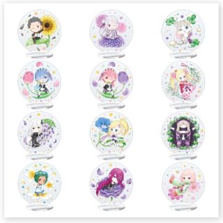 一番くじ Re リゼロ Ｆ賞 アクリルスタンドセット(その他)