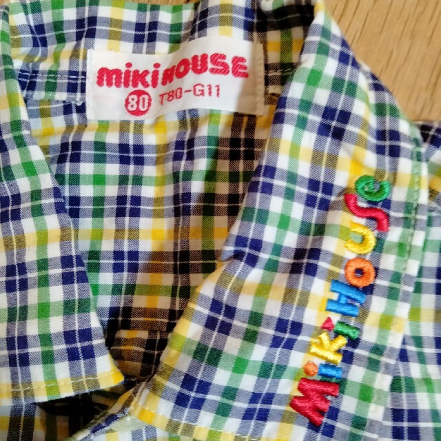 mikihouse(ミキハウス)の半袖シャツ mikihouse 80センチ キッズ/ベビー/マタニティのベビー服(~85cm)(シャツ/カットソー)の商品写真