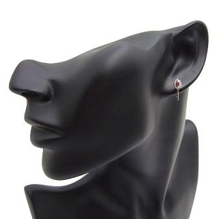 ルビーダイヤモンドイヤリング Pt900 0.10ct×2 2.0gの通販 by エナミ ...