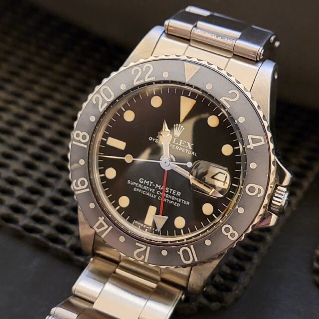 GMT master 1675 黒　褪色　ベゼルのみ　ROLEX　純正