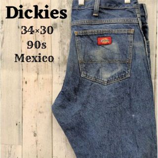 ディッキーズ(Dickies)の90sディッキーズ34×30デニム青ブルージーンズボトムスメキシコパンツ(デニム/ジーンズ)