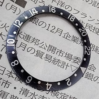 GMT master 1675 黒　褪色　ベゼルのみ　ROLEX　純正　濃いめ