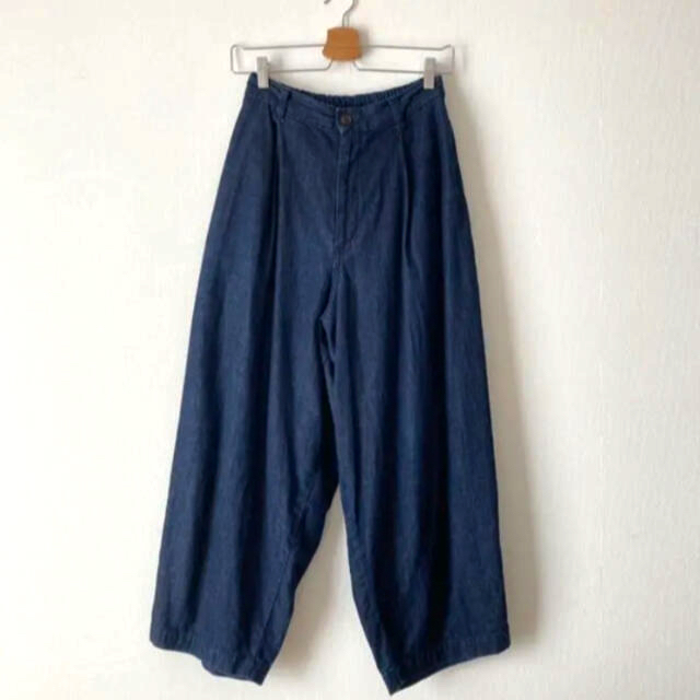 DENIM WIDE EGG LONG PANTS A21702 1