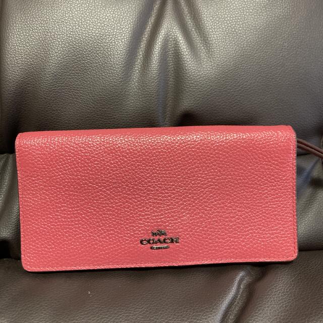 COACH(コーチ)のcoach コーチ　正規品　長財布　ピンク　バイカラー レディースのファッション小物(財布)の商品写真