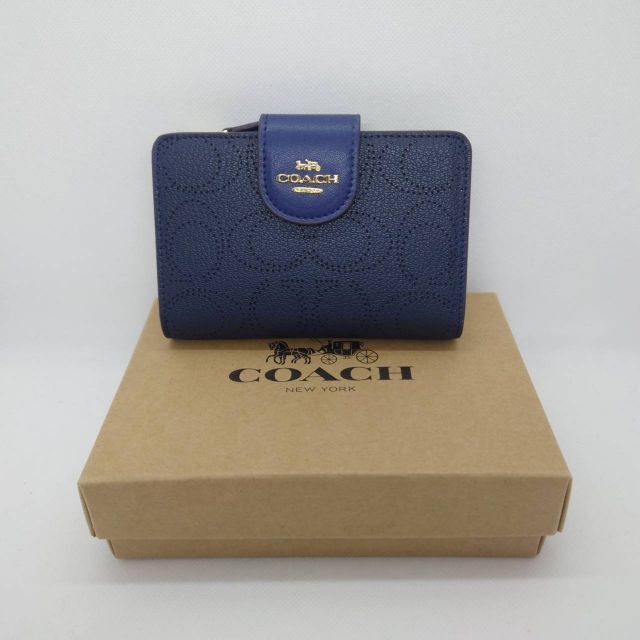 未使用 COACH 二つ折り財布 C4768 パフォレイテッド アウトレット品 - 財布