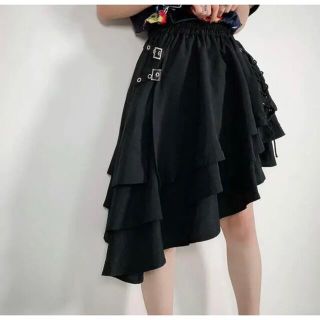 ファンキーフルーツ(FUNKY FRUIT)の『Meltyglow＊ASYMMETRY SKIRT＊スカート』(ひざ丈スカート)