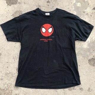 ユニバーサルスタジオジャパン(USJ)の90s UNIVERSAL Studios スパイダーマン　Tシャツ　XL(Tシャツ/カットソー(半袖/袖なし))