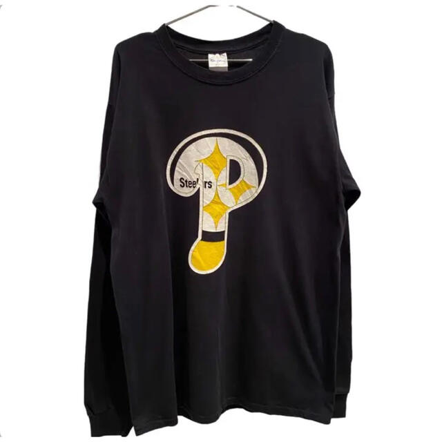 GILDAN(ギルタン)のGILDAN NFL TEAM STEELERS スティーラーズ　Tシャツ　古着 メンズのトップス(Tシャツ/カットソー(七分/長袖))の商品写真