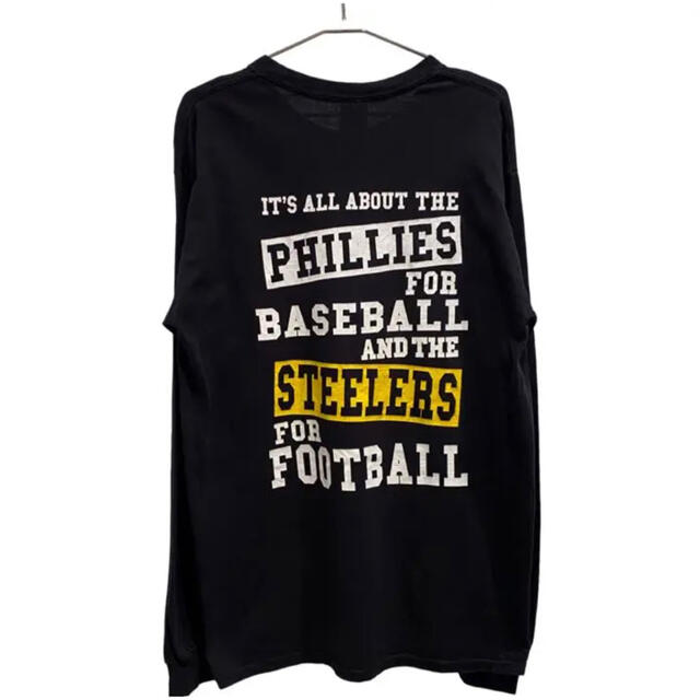 GILDAN(ギルタン)のGILDAN NFL TEAM STEELERS スティーラーズ　Tシャツ　古着 メンズのトップス(Tシャツ/カットソー(七分/長袖))の商品写真