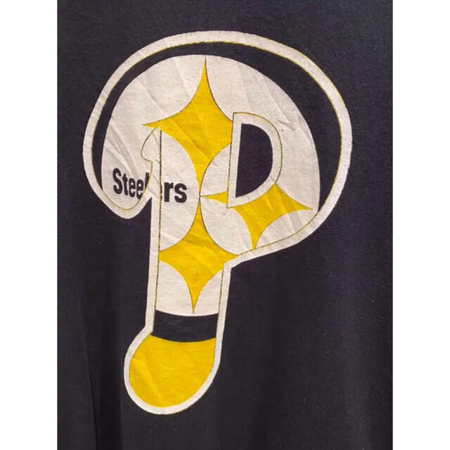 GILDAN(ギルタン)のGILDAN NFL TEAM STEELERS スティーラーズ　Tシャツ　古着 メンズのトップス(Tシャツ/カットソー(七分/長袖))の商品写真