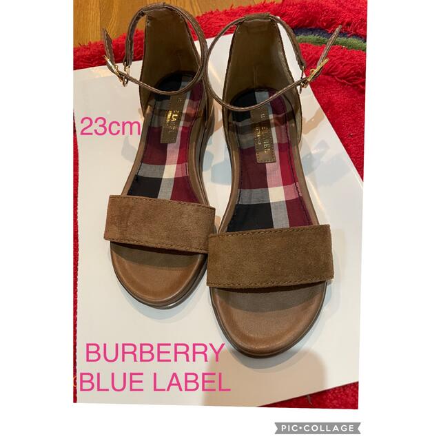 BURBERRY BLUE LABEL(バーバリーブルーレーベル)の【美品】BURBERRY BLUE LABEL サンダル　23cm レディース　 レディースの靴/シューズ(サンダル)の商品写真