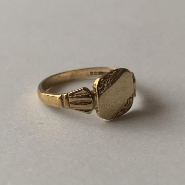 英国 イギリス ヴィンテージ 9ct 9k シグネットリングの通販 by Y''k