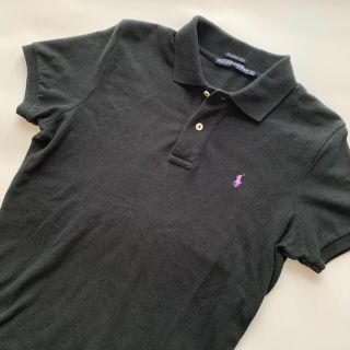 ラルフローレン(Ralph Lauren)の【Ralph Lauren】半袖コットンポロシャツ　ブラックLサイズ(ポロシャツ)