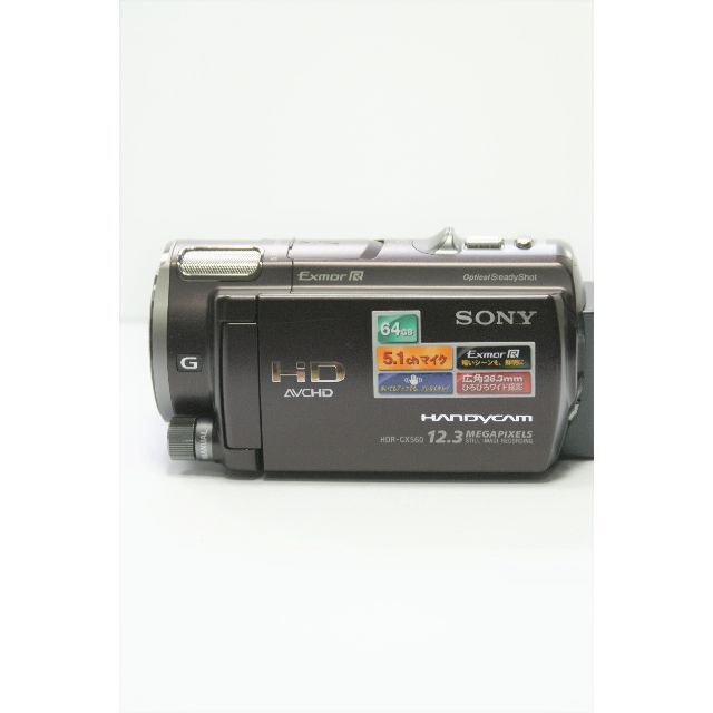 SONY(ソニー)の美品　ソニー　HDR-CX560V　NP-FV50　バッテリー付 スマホ/家電/カメラのカメラ(ビデオカメラ)の商品写真