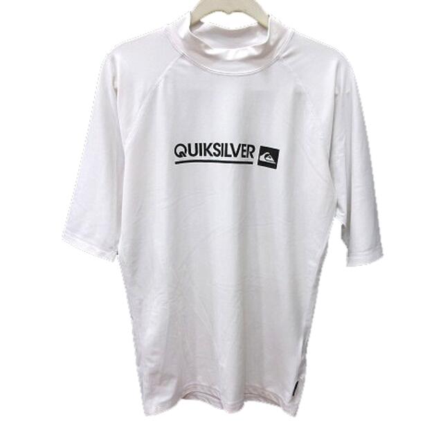 QUIKSILVER(クイックシルバー)のクイックシルバー カットソー ハイネック 五分袖 L 白 ■MO レディースのトップス(その他)の商品写真