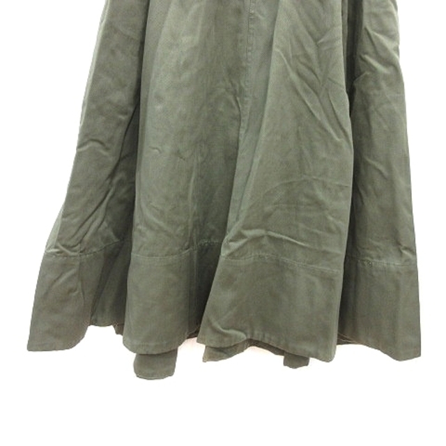 FRAY I.D(フレイアイディー)のフレイアイディー Dickies フレアスカート ロング 1 緑 カーキ レディースのスカート(ロングスカート)の商品写真