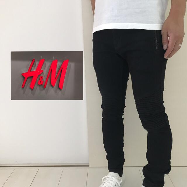 H&M(エイチアンドエム)の【H&Mエイチアンドエム/バイカースキニーパンツ】 メンズのパンツ(デニム/ジーンズ)の商品写真