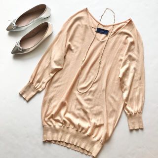 シップス(SHIPS)のほぼ新品♡SHIPS シルクコットンロングサマーニットプルオーバー(その他)