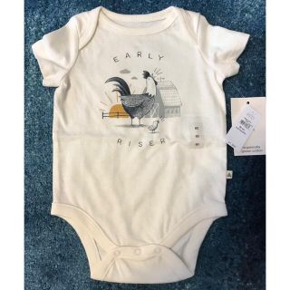 ベビーギャップ(babyGAP)の【ケイ様専用】【タグ付き新品】babygap GAP 半袖ロンパース　60(ロンパース)