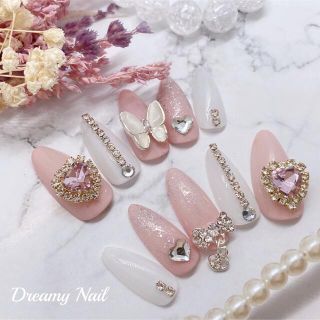 【No.17】 ネイルチップ★ジェルネイル★量産型★綺麗系★清楚系★地雷系★韓国