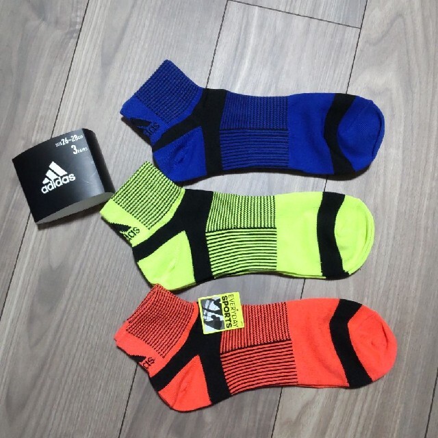 新品 adidas アディダス 26-28センチ 靴下 3足セット | フリマアプリ ラクマ