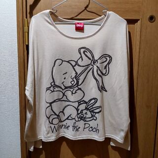 ディズニー(Disney)のディズニー　くまのプーさん　Ｔシャツ(長袖)　サイズＬ　[654](Tシャツ(半袖/袖なし))