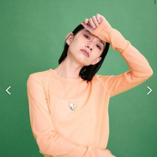 アダムエロぺ(Adam et Rope')の再値下げ★ADAM ET ROPÉ FEMME ストレッチタフタロングTee(カットソー(長袖/七分))