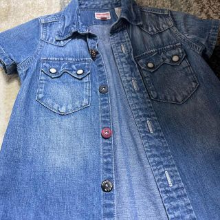 デニムダンガリー(DENIM DUNGAREE)のデニムダンガリー　100cm 美品(Tシャツ/カットソー)