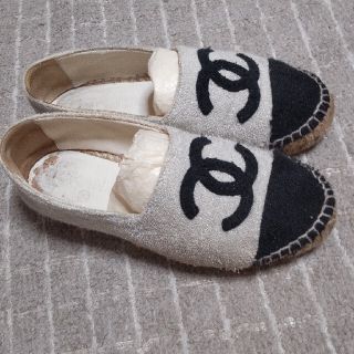 シャネル(CHANEL)のCHANEL エスパドリーユ 36(スリッポン/モカシン)