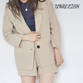 アンレリッシュ(UNRELISH)の新品 UNRELISH リネンライクジャケットセットアップ(テーラードジャケット)