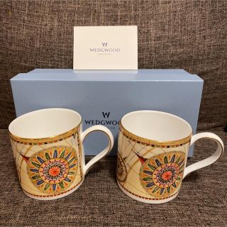 ウェッジウッド(WEDGWOOD)のウェッジウッド　アトラス　マグカップ　ペア(グラス/カップ)